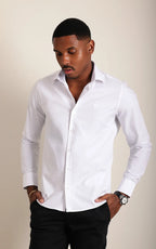 Camisa Ml Slim Branca (Pronta Entrega)