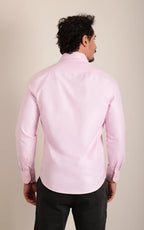 Camisa Ml Slim Rosa Bebe (Pronta Entrega)
