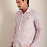 Camisa Ml Slim Rosé Xadrez (Pronta Entrega)