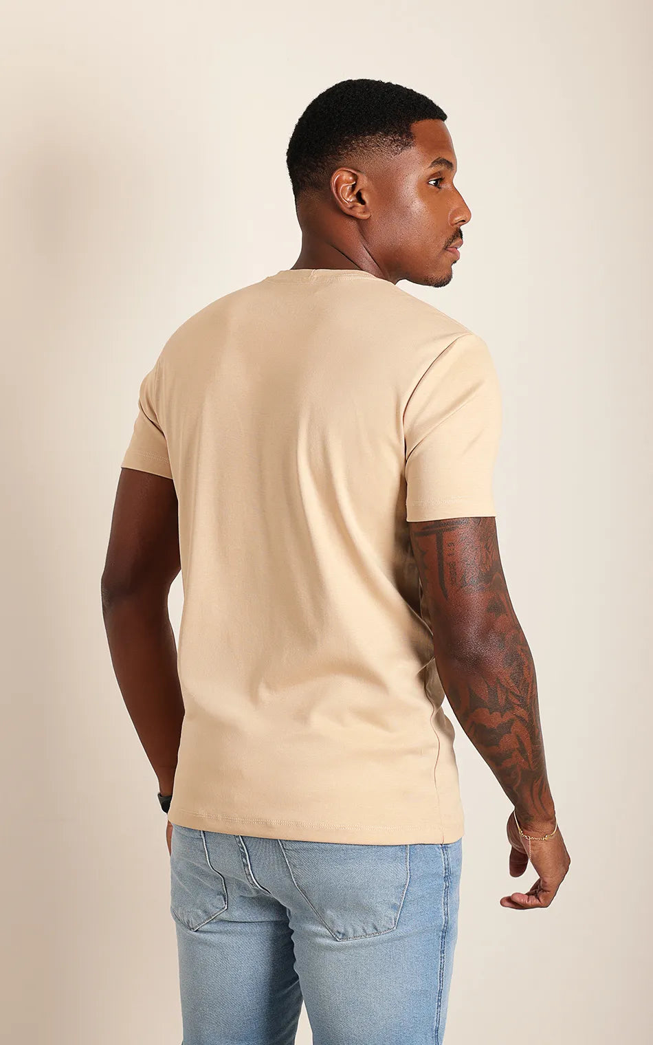Camiseta Judá Básica Bege (Pronta Entrega)
