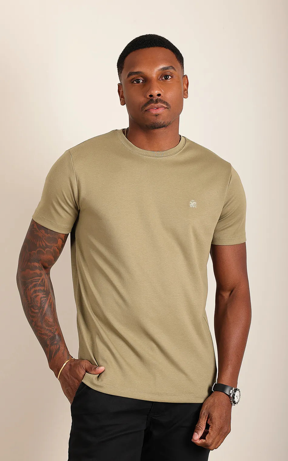 Camiseta Judá Básica Olive Grey (Pronta Entrega)