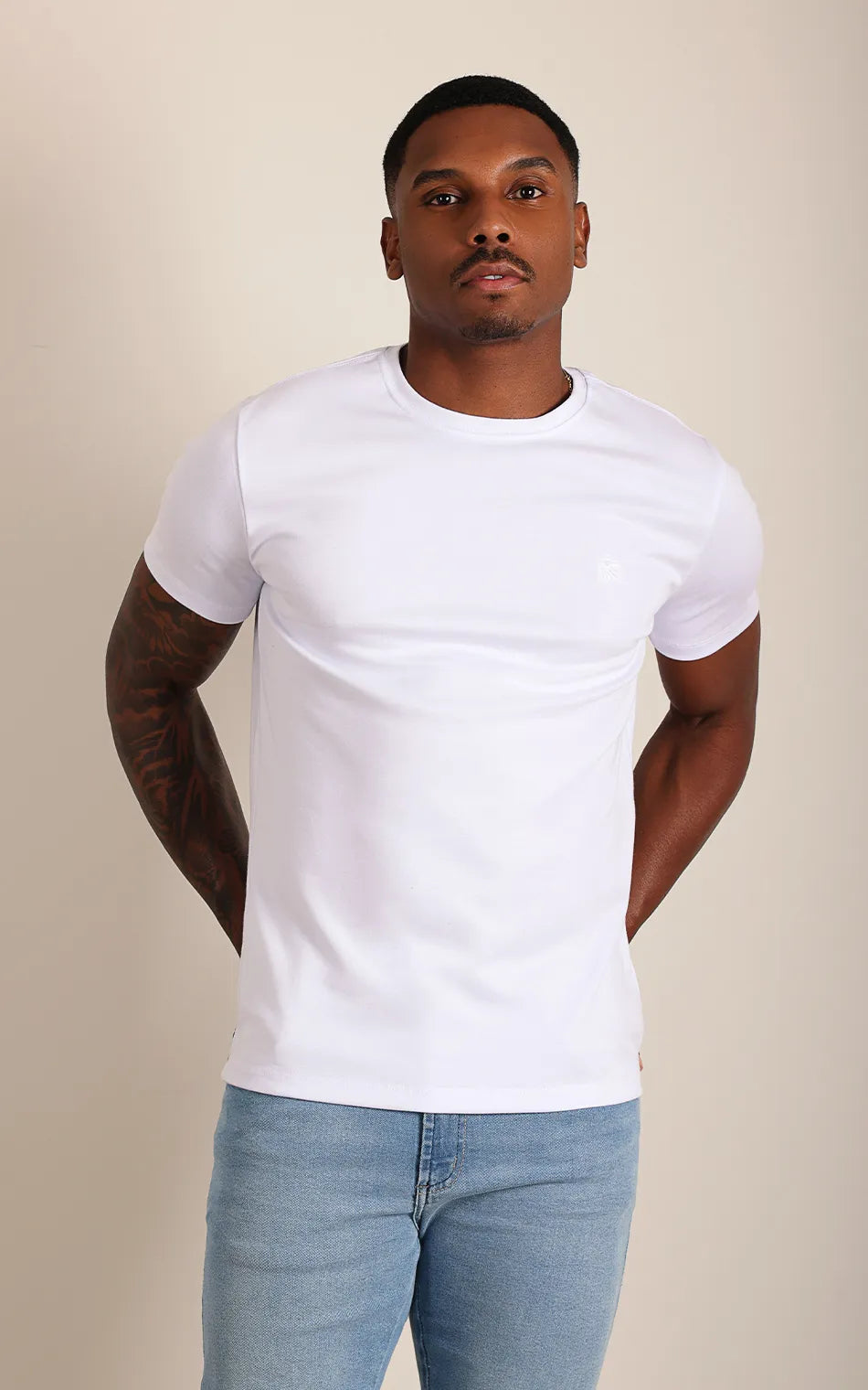 Camiseta Judá Classic Pima Branca (Pronta Entrega)