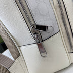 Gucci Medium GG Supreme Backpack White