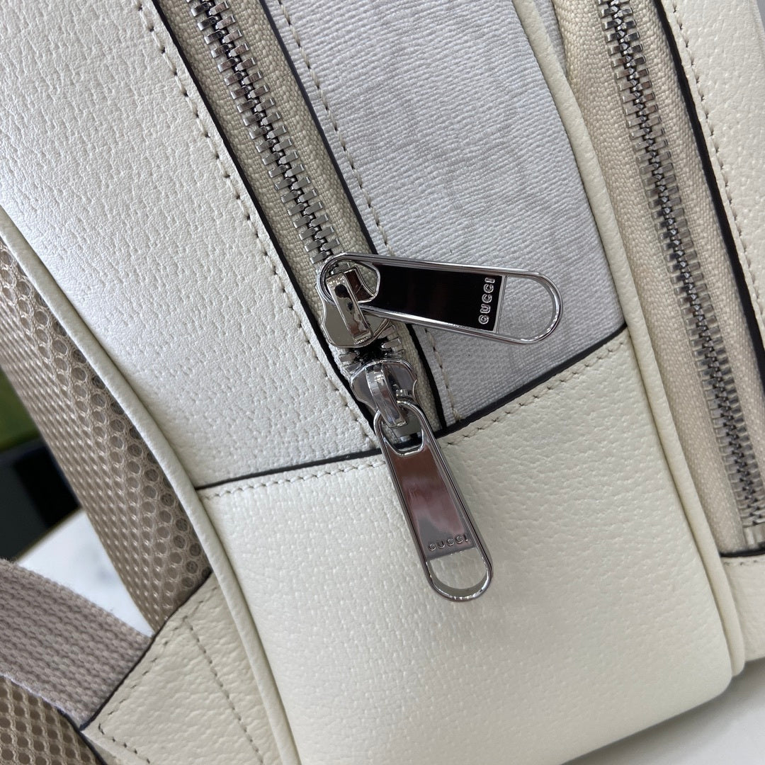 Gucci Medium GG Supreme Backpack White