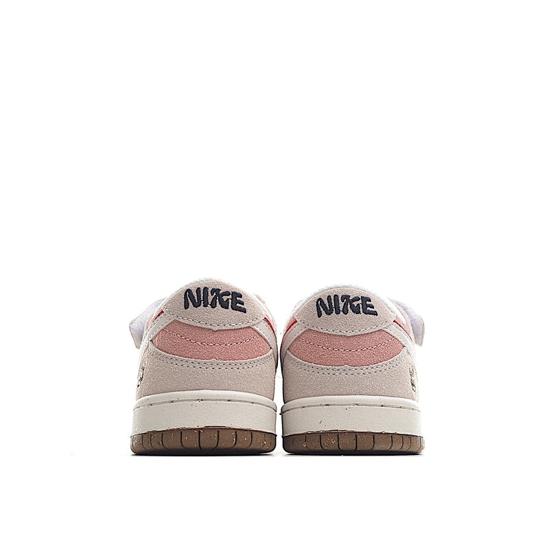Nike Dunk Low SE 85 Double Swoosh Pink Rabbit infantil