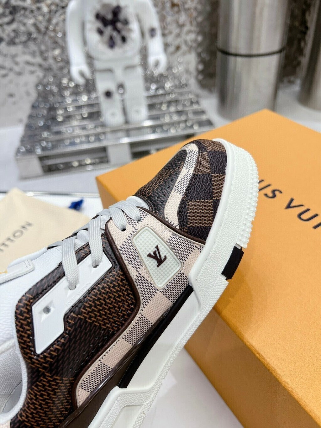 Louis Vuitton LV Trainer #54 Damier Ebene Multi