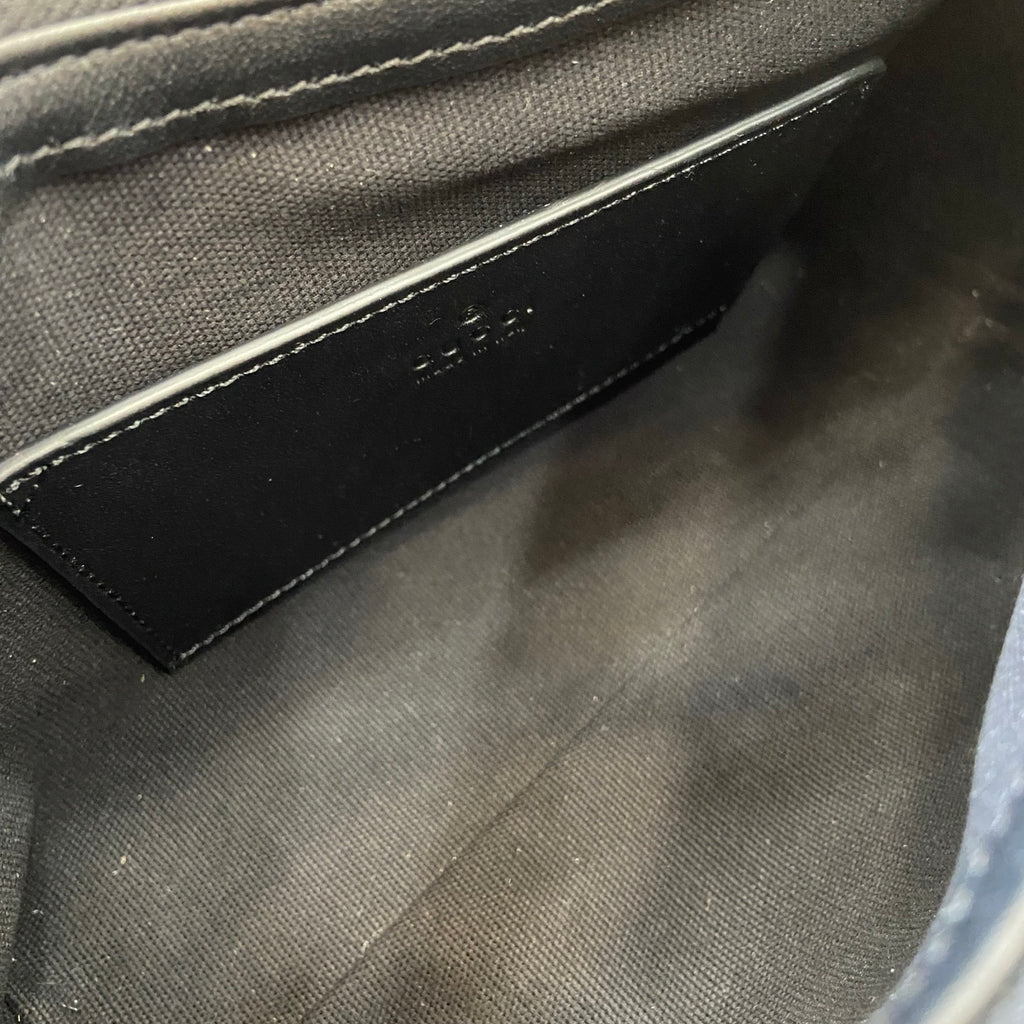 Gucci GG Emblem Small Shoulder Bag Black