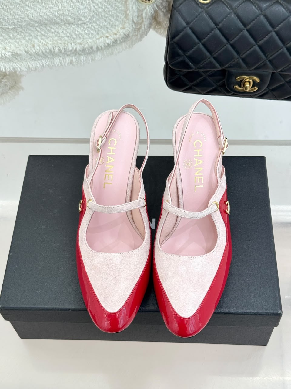 Chanel  Gabrielle Slingback Pumps Pink