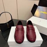 Mocassim YSL bordô
