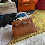 Bolsa Kelly Sellier Mini II Brique (tamanho 20) .