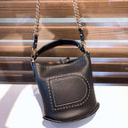Delvaux Pin Mini Bucket Black