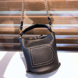 Delvaux Pin Mini Bucket Black