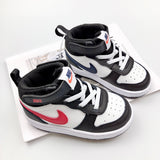 Nike Court Borough Mid 2 Infantil Branco Preto Vermelho
