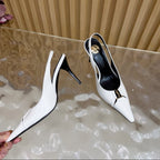 Scarpin Babylone Breteuil Saint Laurent White