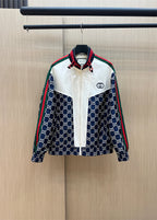 Jaqueta Corta-Vento Gucci GG Monogram Color-Block