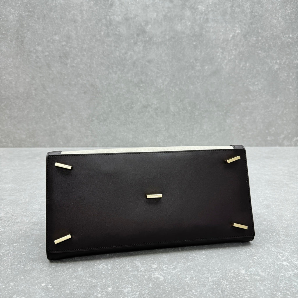 bolsa tote Ferragamo Hug bege e black