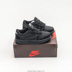 Jordan 1 Retro  x Travis Scott Black Infantil