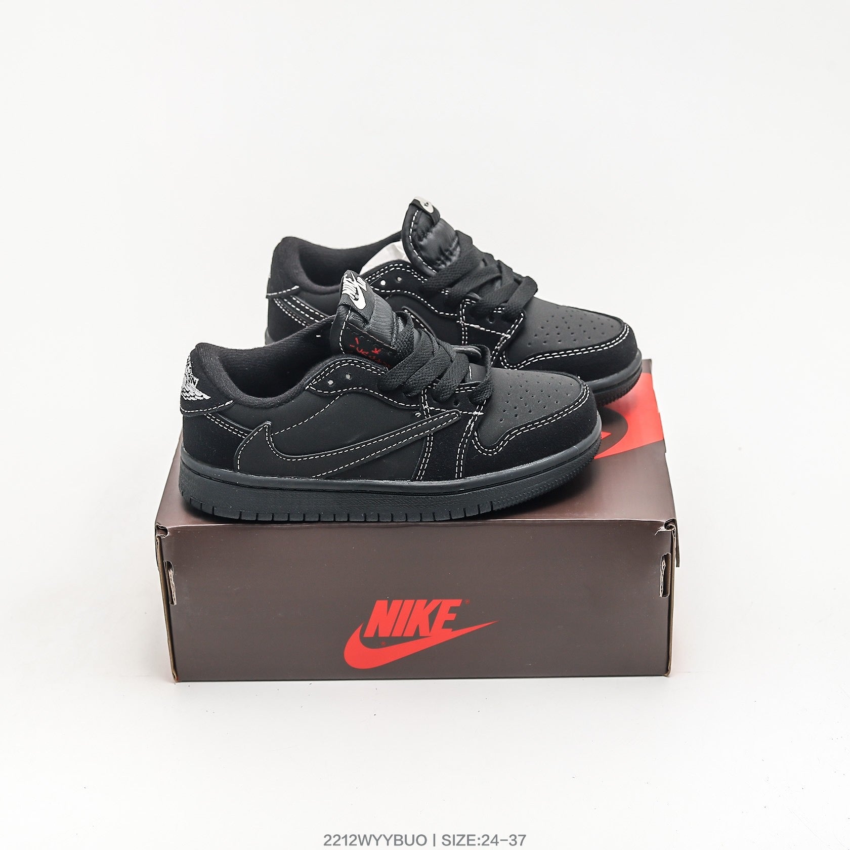 Jordan 1 Retro  x Travis Scott Black Infantil