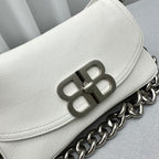 Balenciaga  Small BB Soft Flap Shoulder White