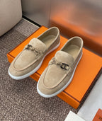 HERMES LOAFER off-white