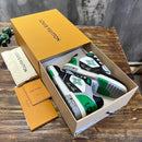 Louis Vuitton LV Trainer Monogram strap Black White Green