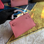 Bolsa Kelly Sellier Mini II Rose Azalée (tamanho 20) .