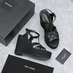 Saint Laurent Espadrille Tribute Black