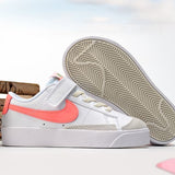 Nike Blazer Low '77 PS White Echo Pink Magic Ember Infantil