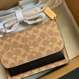 Coach Mini Klare Crossbody Bag Khaki/Preto Ferragens Douradas