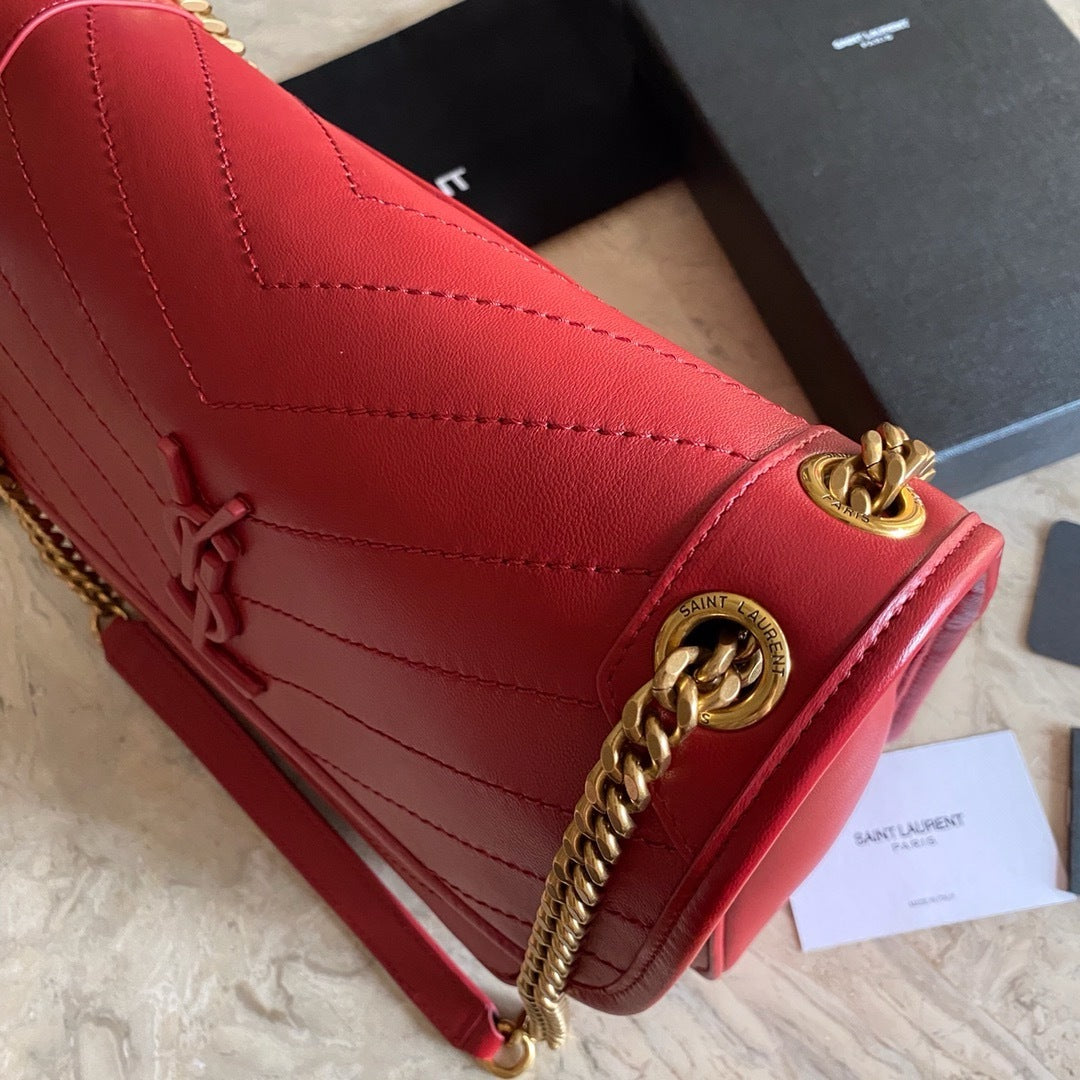 Saint Laurent NIKI baby Bag Red Ferragens Douradas