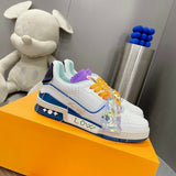 Louis Vuitton Trainer White Blue Purple