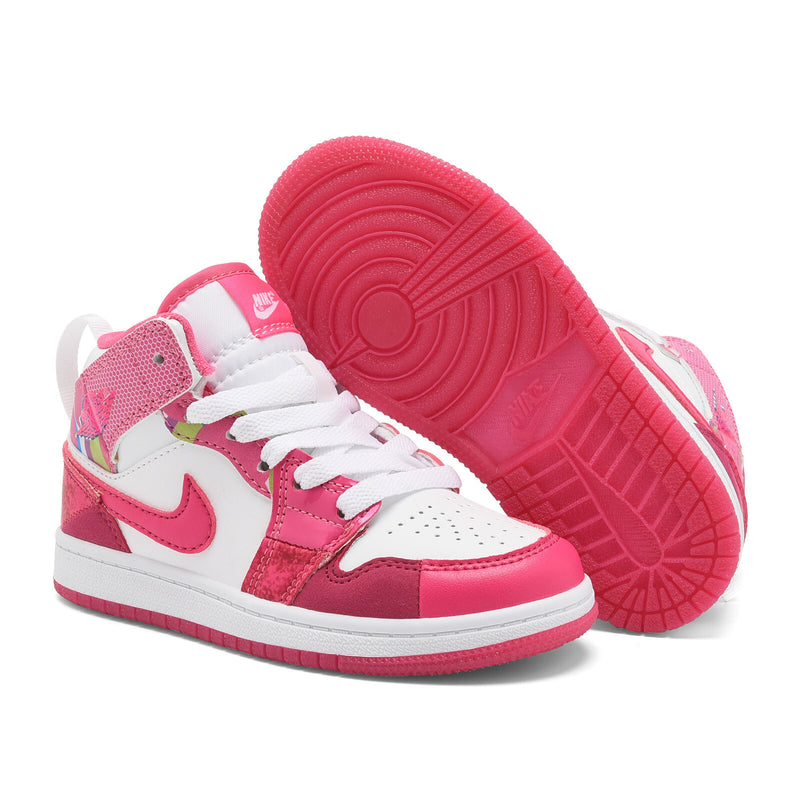 Air Jordan 1 Mid SE Pink infantil