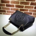 Gucci Soho Chain Tote Bag Black