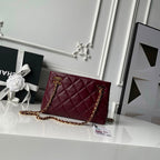 Chanel Mini Shopping Bag Dark Burgundy