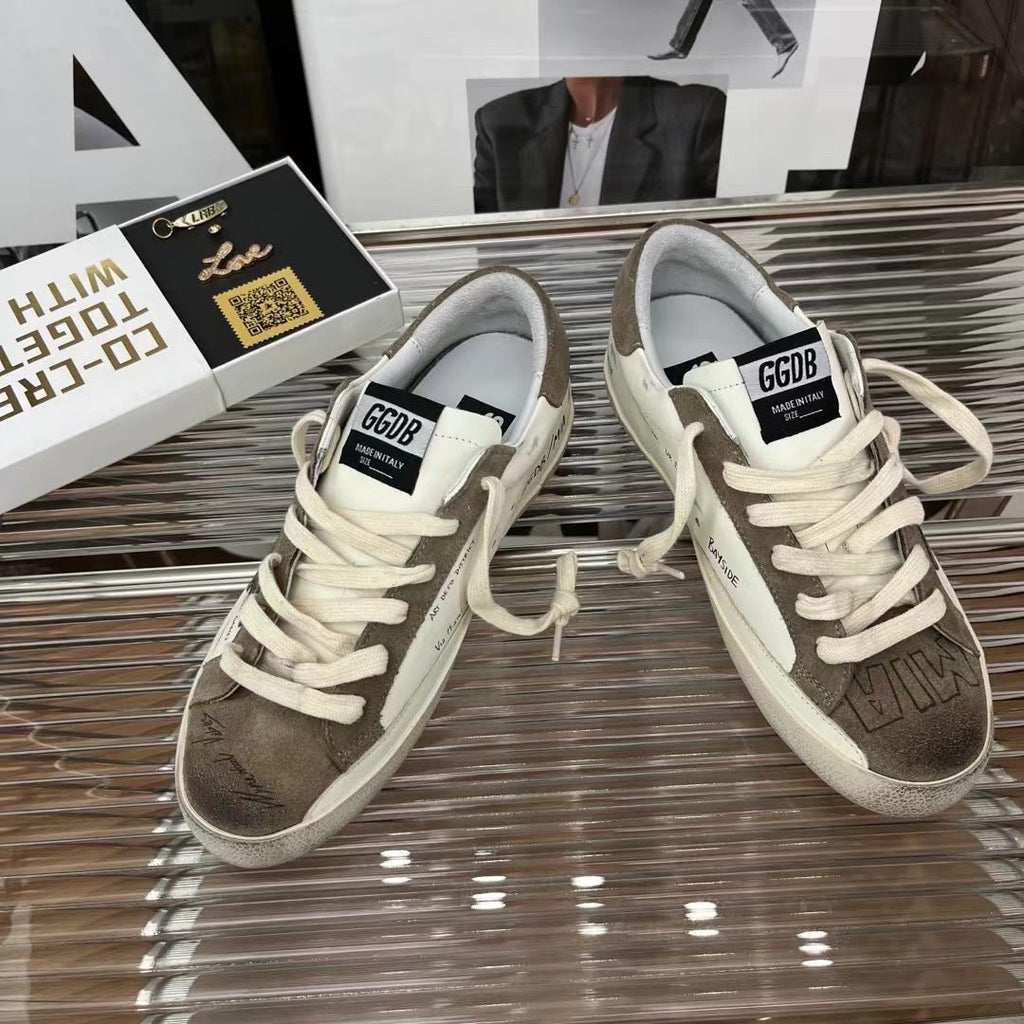 Golden Goose Superstar White Taupe Graffiti