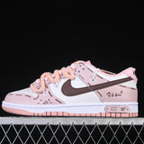 SB DUNK LOW WHITE PINK BROWN