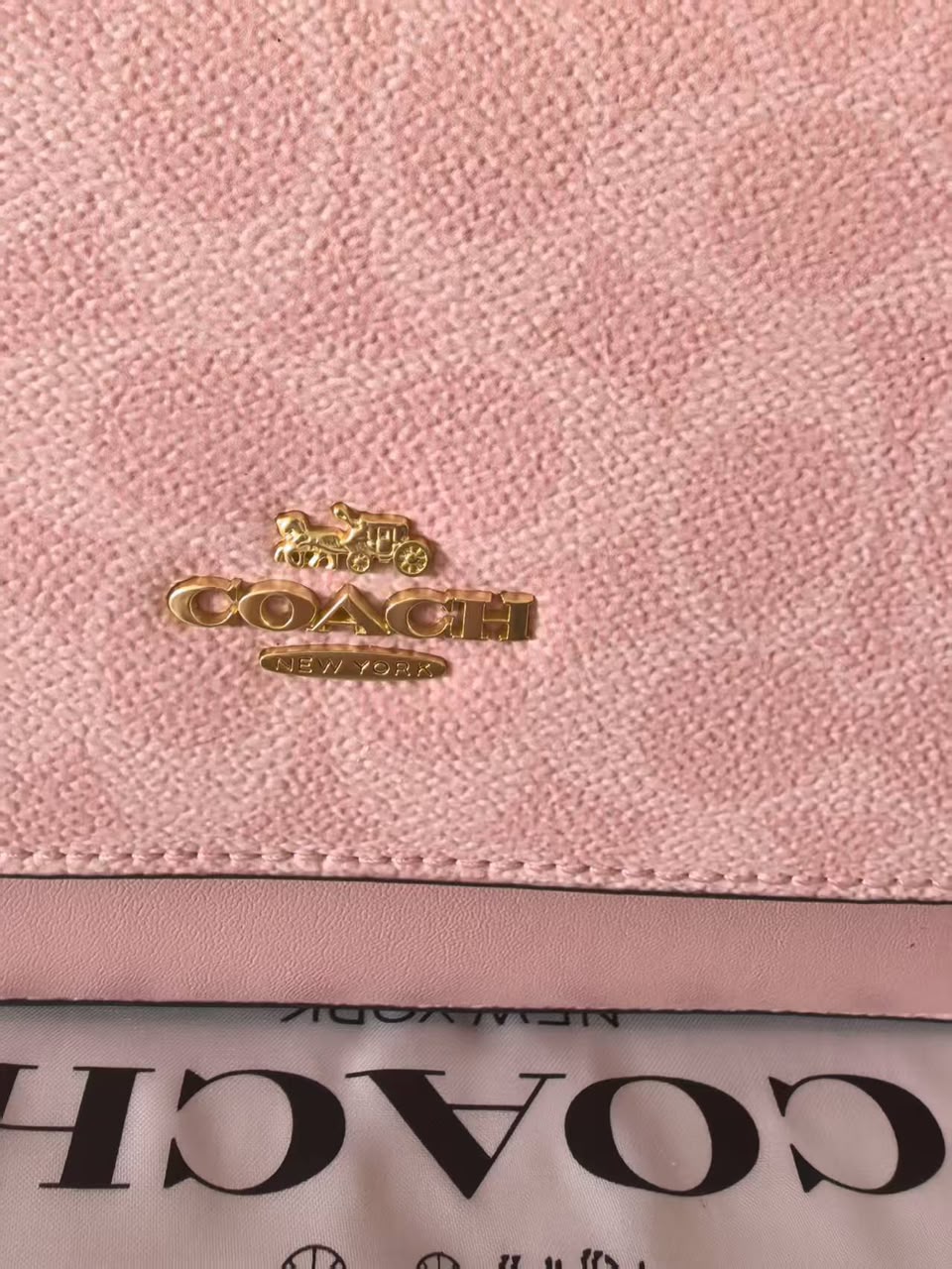 Coach Mini Klare Crossbody Bag Pink Ferragens Douradas