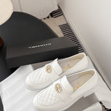 Mocassim Lambskin Ivory white