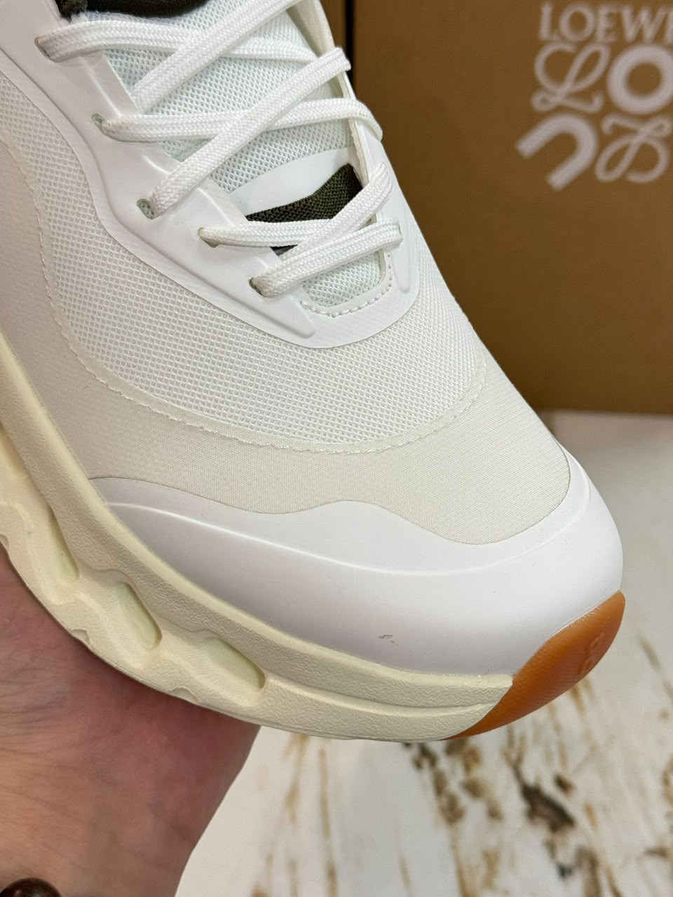 On Cloudtilt 2.0 x Loewe White Khaki
