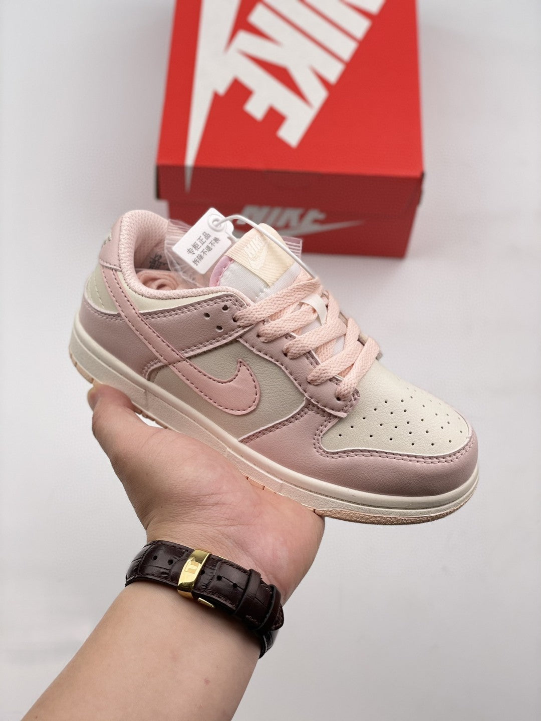 Nike Dunk Low Pink / Off-White Infantil