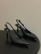 Prada  Slingback Pumps  Black Matte