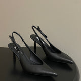 Prada  Slingback Pumps  Black Matte