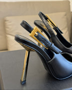 Saint Laurent Scarpin Slingback Lee Black