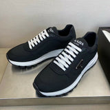 Prada PRAX 01 Sneakers Re-Nylon Brushed Leather Black White
