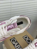 Dolce & Gabbana White & Pink Custom 2Zero Sneakers