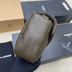 Yves Saint Laurent Calypso Lambskin Brown Ferragens Douradas
