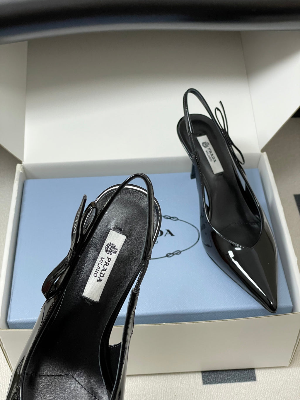 Prada  Slingback Pumps  Black