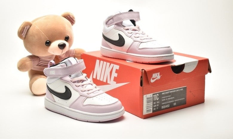Nike Court Borough Mid 2 (TD/GS) "White / Platinum Violet Infantil