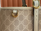 Gucci GG Emblem Tote Bag Off-White
