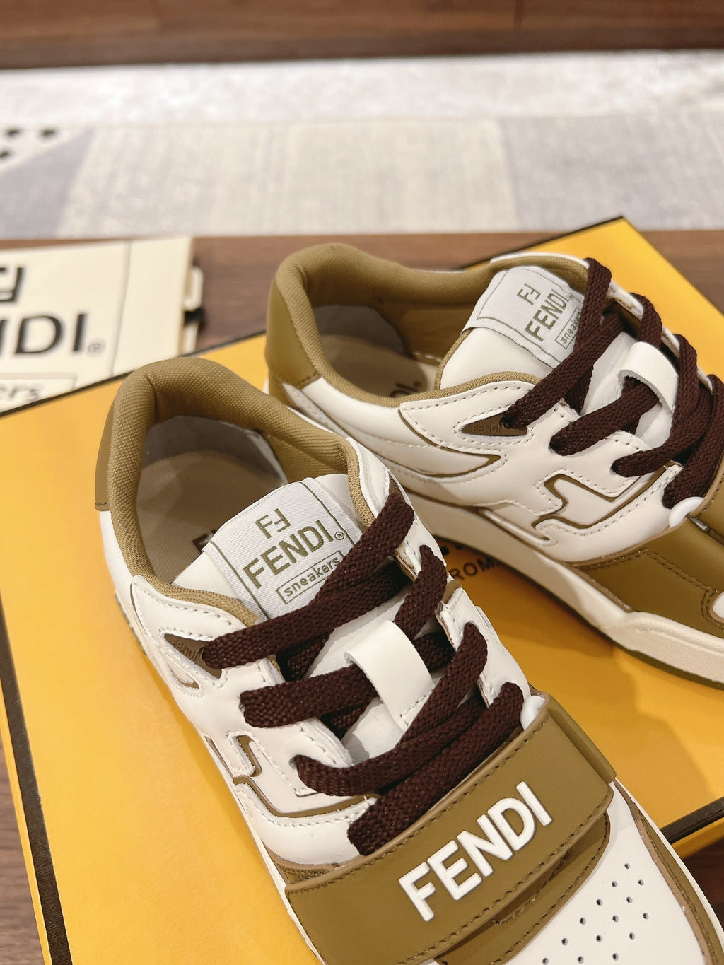 FENDI Tênis Match green